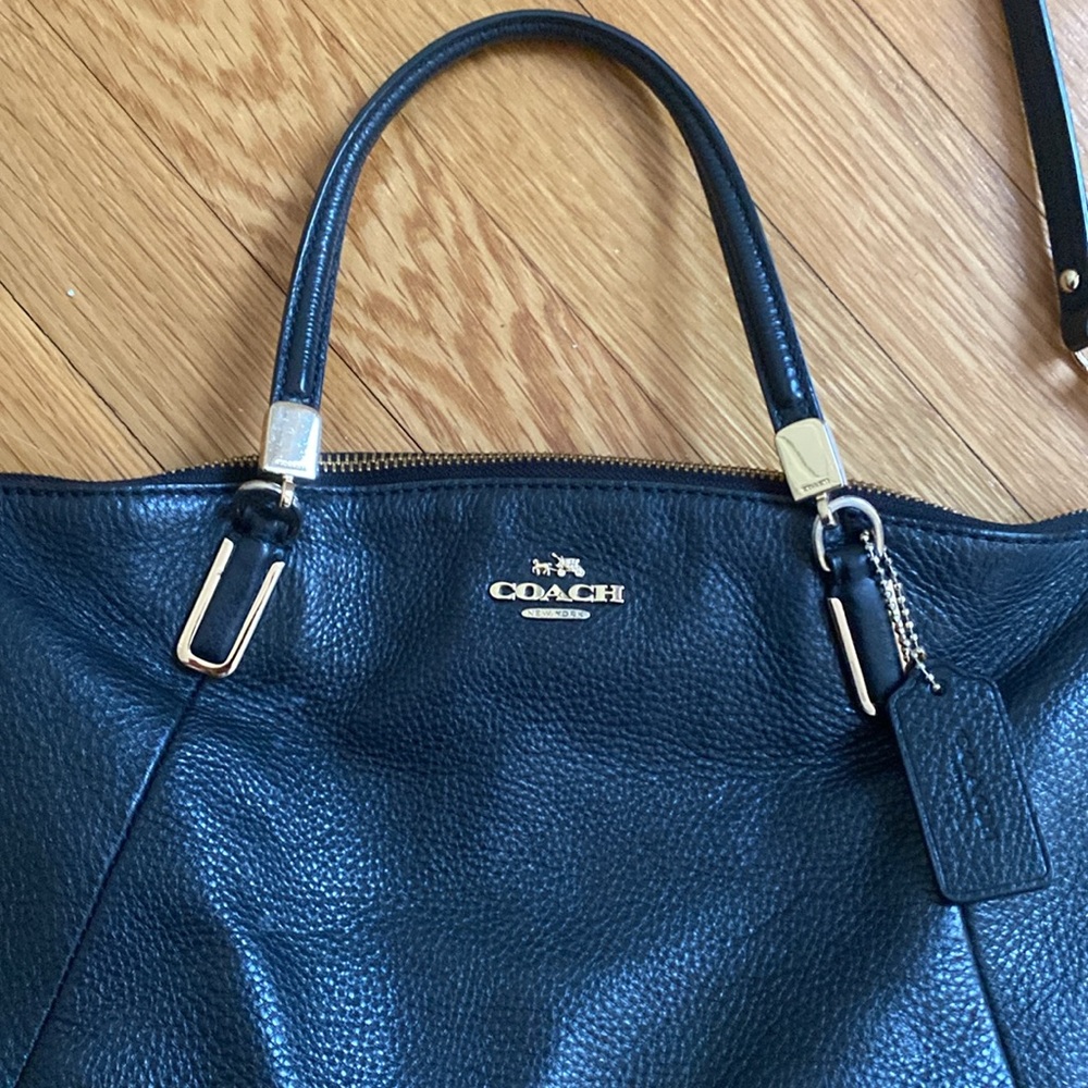 COACH Small Kelsey Satchel in Black
